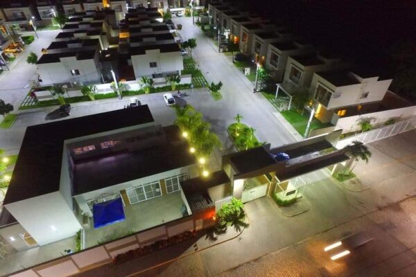 luminária pública led pétala